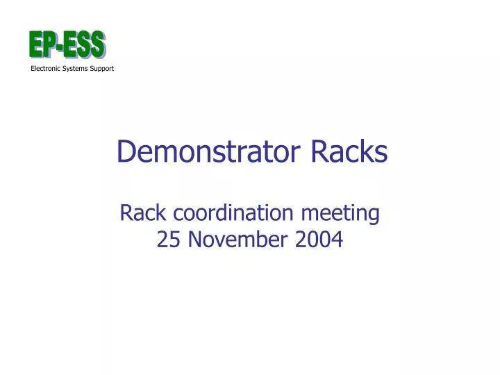 demonstrator racks