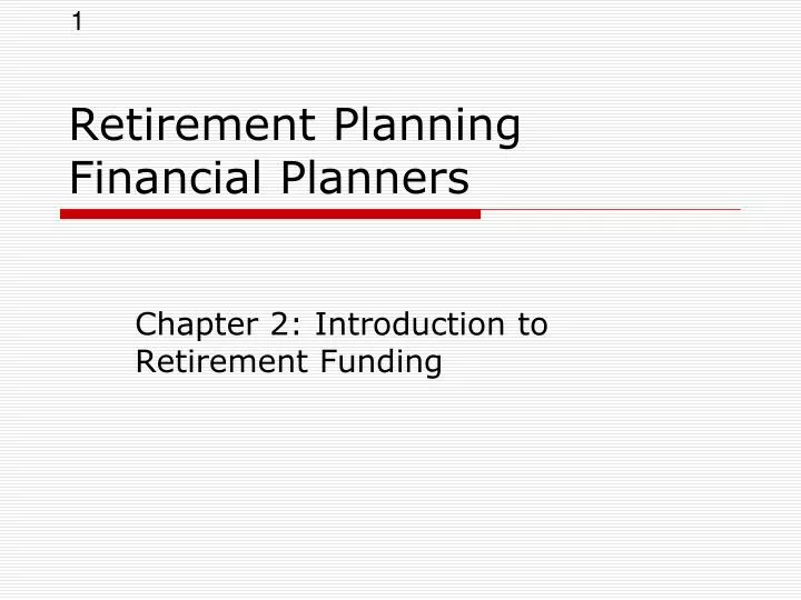 retirement planning financial planners