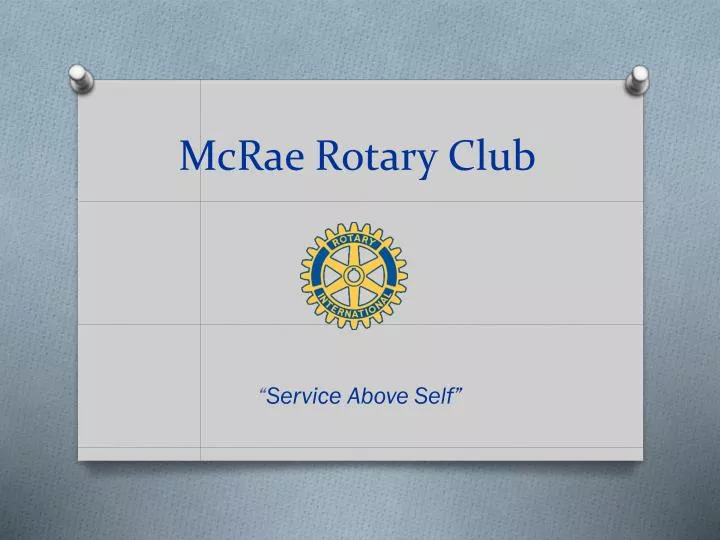 mcrae rotary club