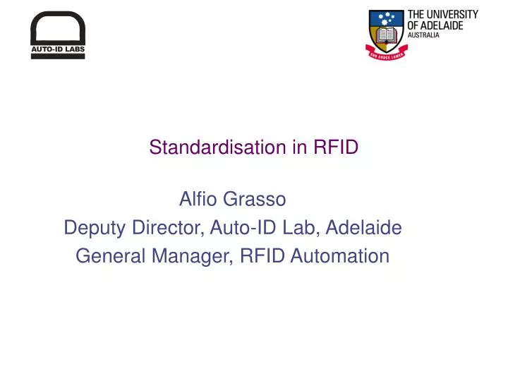standardisation in rfid