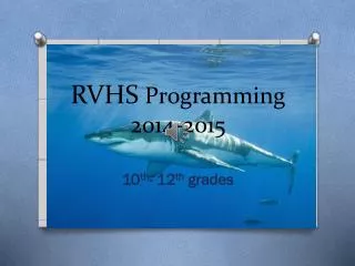 RVHS Programming 2014-2015