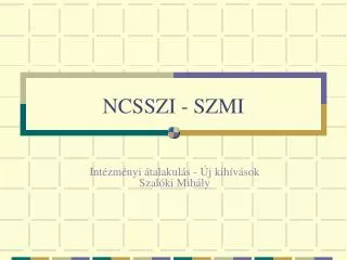 NCSSZI - SZMI