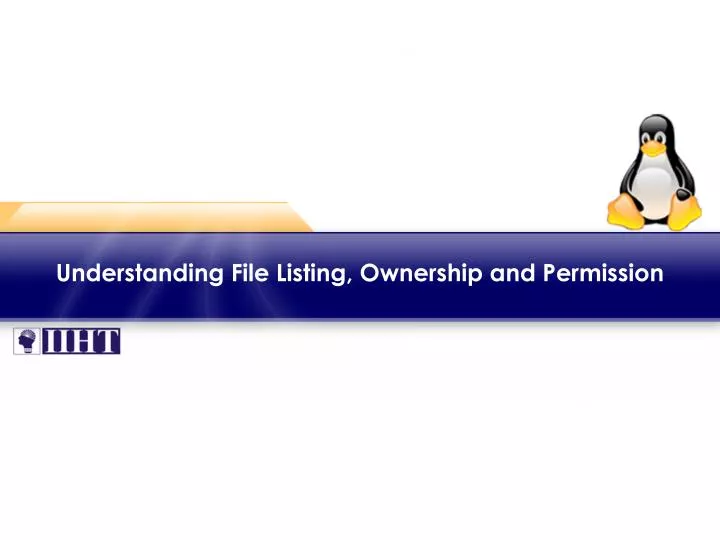 understanding file listing ownership and permission