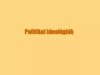 Politikai ideológiák
