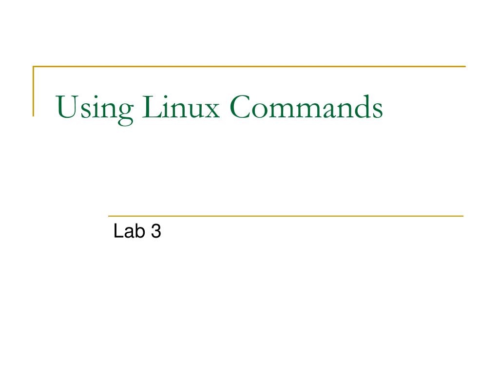 PPT - Using Linux Commands PowerPoint Presentation, free download - ID ...