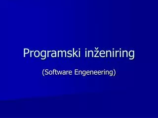 Programski inženiring