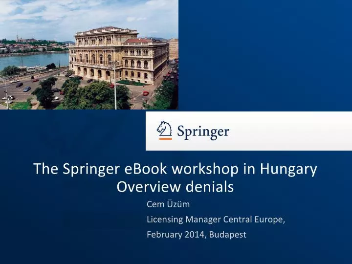 the springer ebook workshop in hungary overview denials