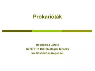 Prokarióták