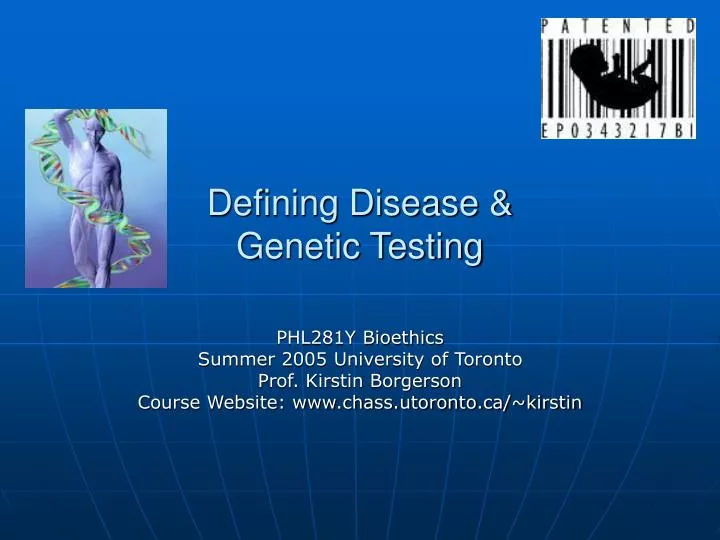 defining disease genetic testing