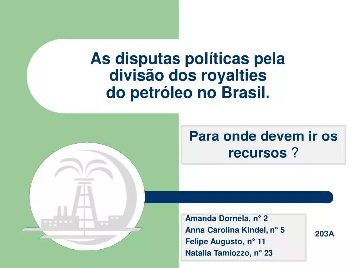 as disputas pol ticas pela divis o dos royalties do petr leo no brasil