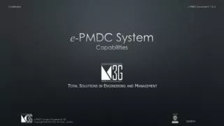 e - PMDC System Capabilities