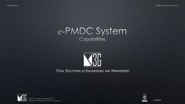 e pmdc system capabilities