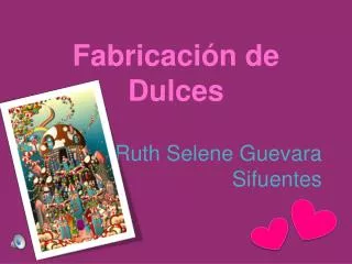 fabricaci n de dulces
