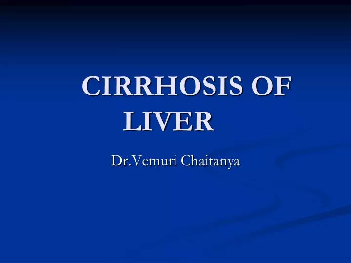 cirrhosis of liver