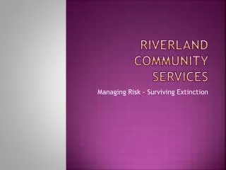 Riverland Community Services