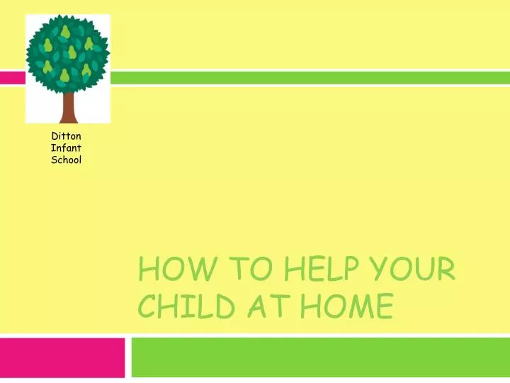 how to help your child at home