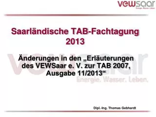 Saarländische TAB-Fachtagung 2013