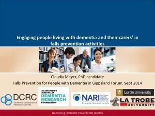 Engaging people living with dementia and their carers’ in falls prevention activities