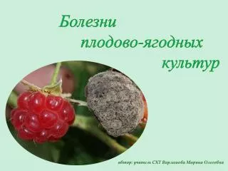 Болезни плодово-ягодных культур