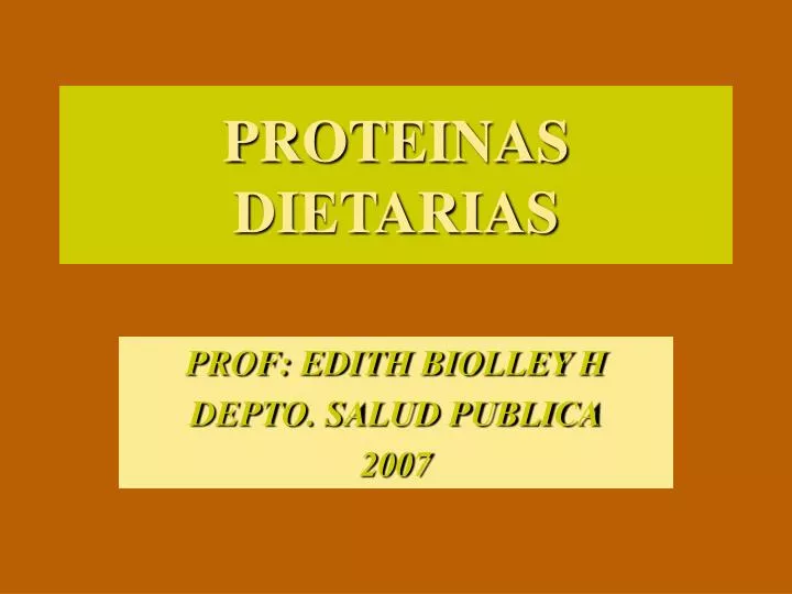 proteinas dietarias