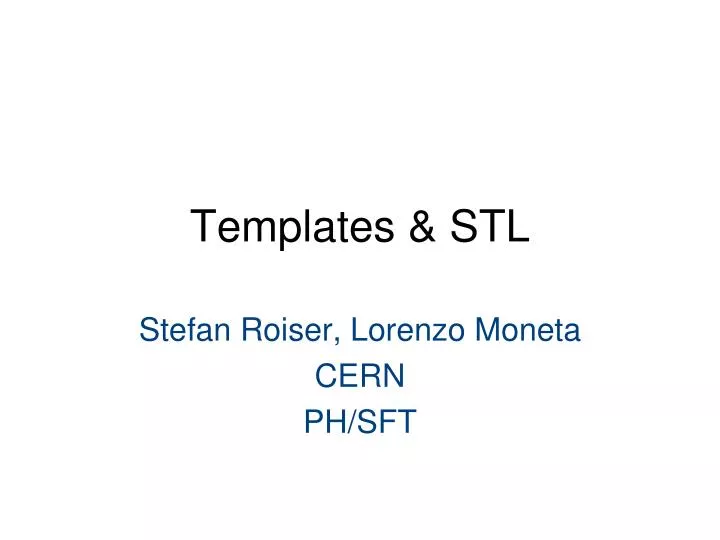 templates stl
