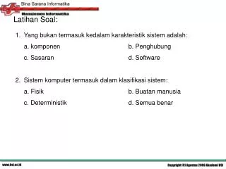 latihan soal