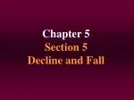 Chapter 5 Section 5 Decline and Fall - slide 1