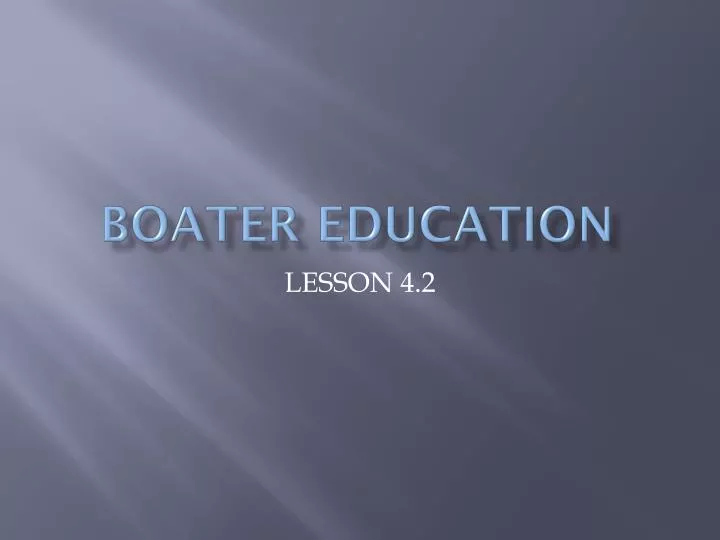 boater education