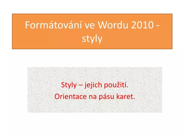 form tov n ve wordu 2010 styly