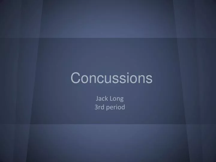 concussions
