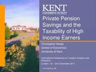 Private Pension Savings and the Taxability of High Income Earners