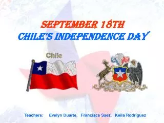 September 18th Chile's Independence Day