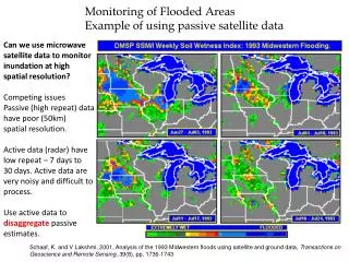 Can we use microwave satellite data to monitor inundation at high spatial resolution?