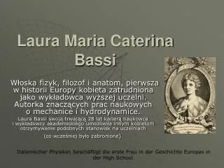 Laura Maria Caterina Bassi