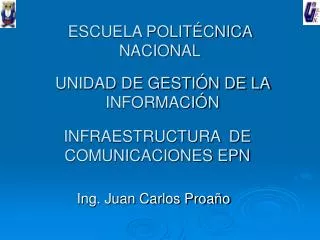 INFRAESTRUCTURA DE COMUNICACIONES EPN