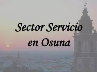 Sector Servicio en Osuna