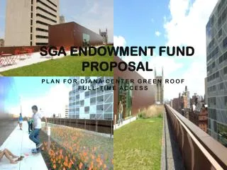 SGA Endowment Fund Proposal