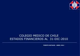 COLEGIO MEDICO DE CHILE ESTADOS FINANCIEROS AL 31-DIC-2010