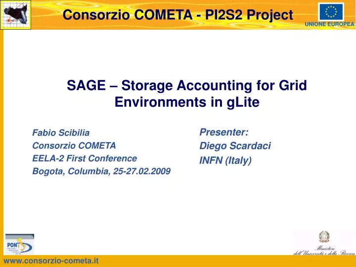 sage storage accounting for grid environments in glite
