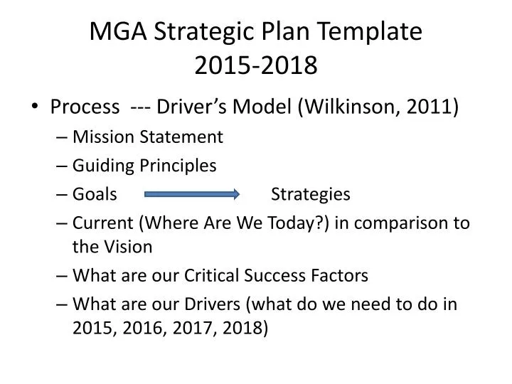 mga strategic plan template 2015 2018