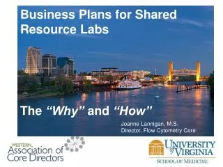 Business Plans for Shared Resource Labs