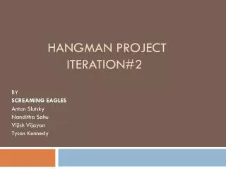 Hangman project iteration#2