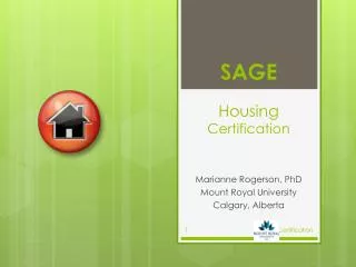 SAGE Housing Certification