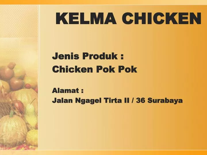 kelma chicken
