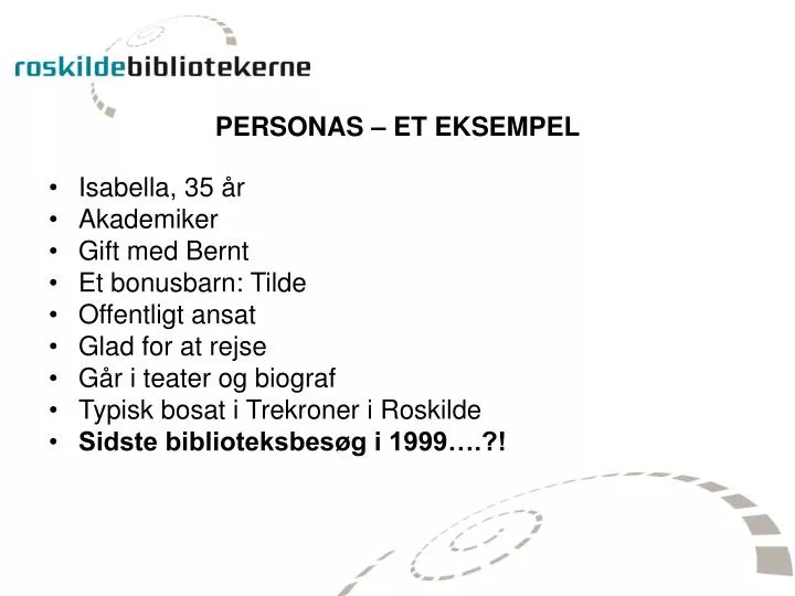 personas et eksempel