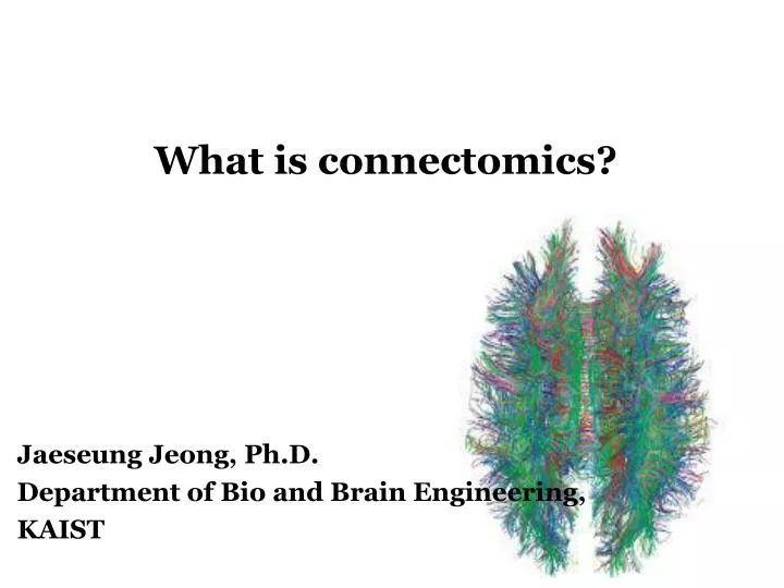 what is connectomics