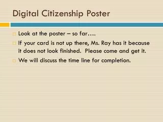 Digital Citizenship Poster