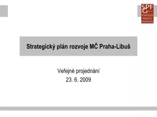Strategický plán rozvoje MČ Praha-Libuš