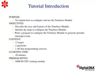 Tutorial Introduction