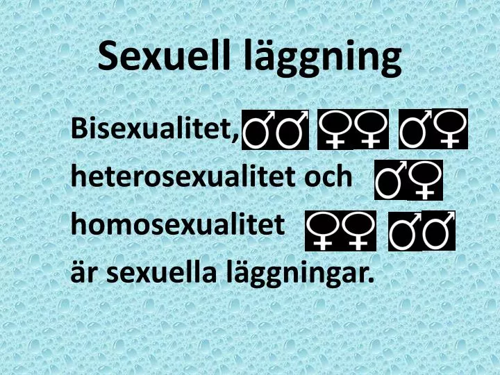 sexuell l ggning